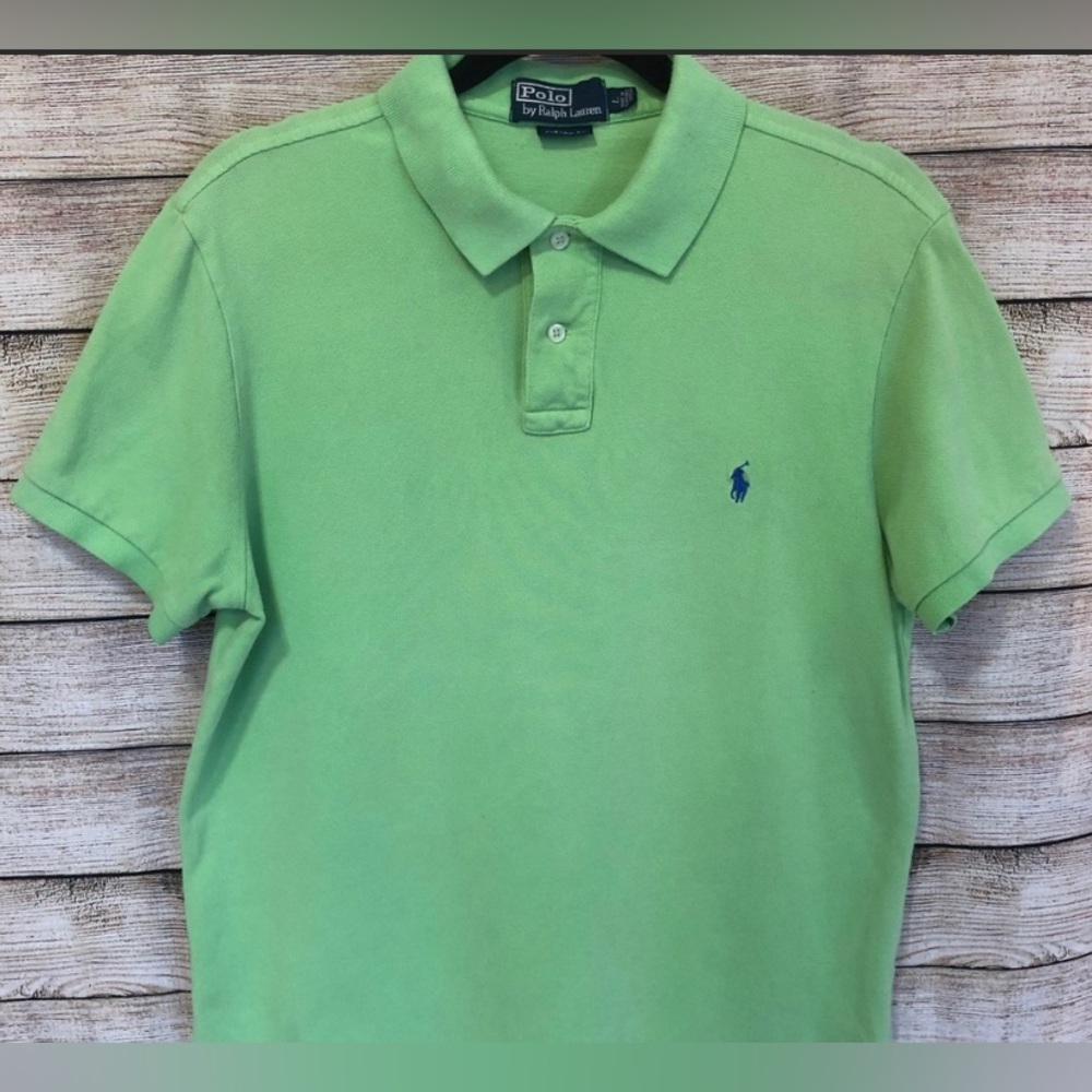 Ralph Lauren Custom Fit Polo - fantastic Lime Green color - modern yet timeless
